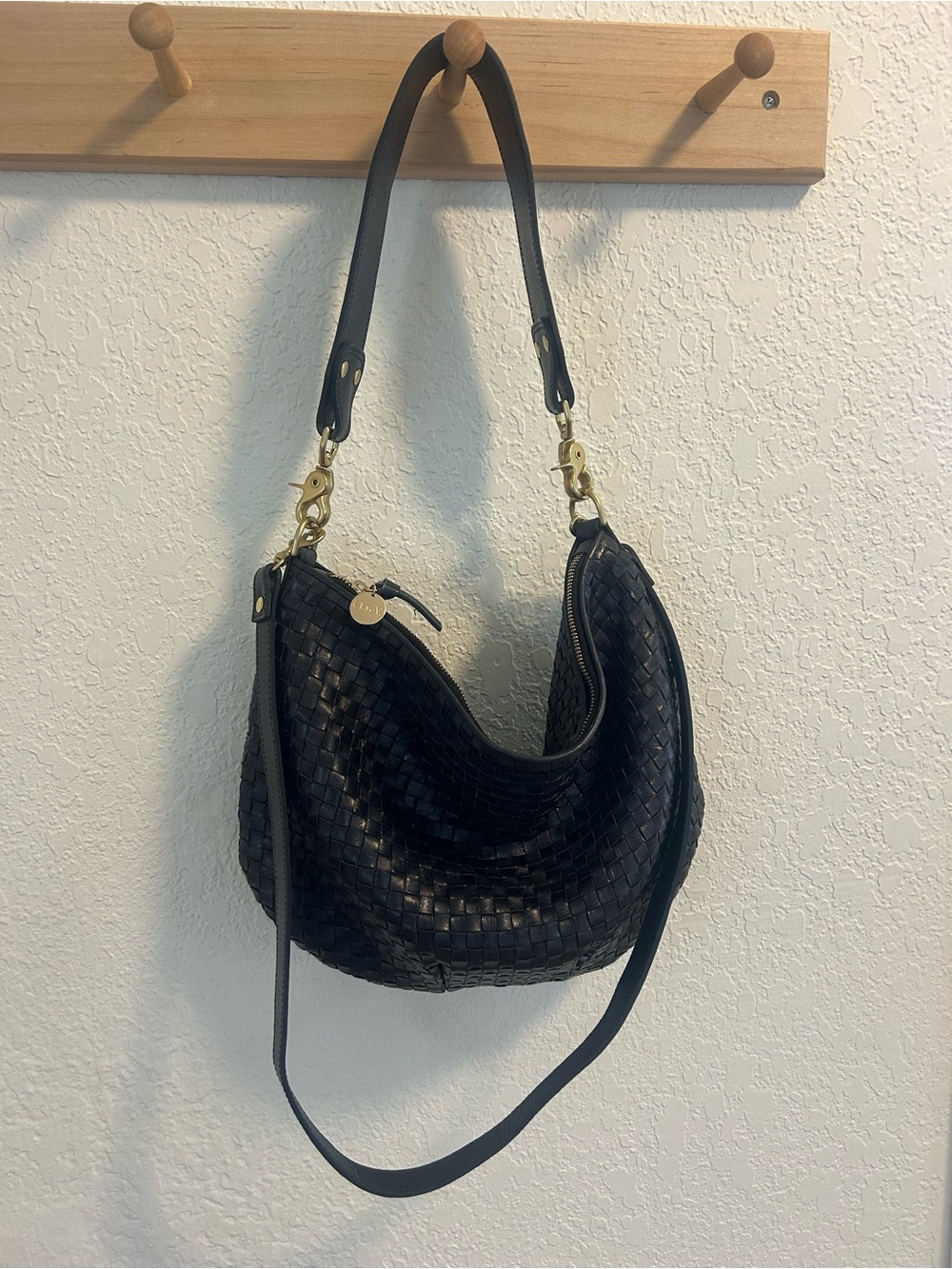 Clare V Moyen Messenger Twilight Woven